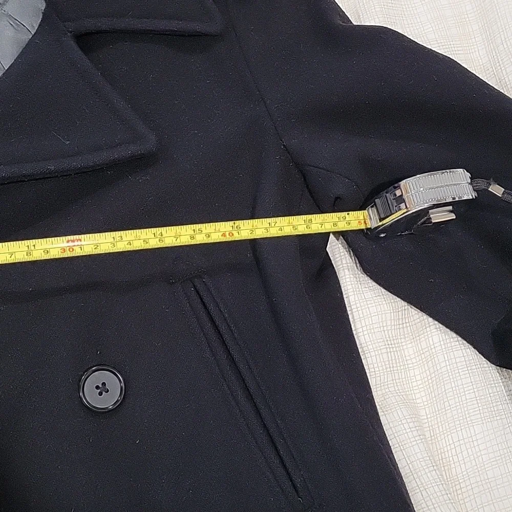 J. Crew black double breasted wool and thinsulate peacoat - Picture 13 of 13